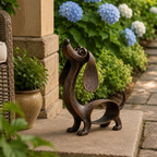 Antique Bronze Dachshund Sculpture
