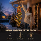 Christmas Magic Spiral Hanging LED Light Collection