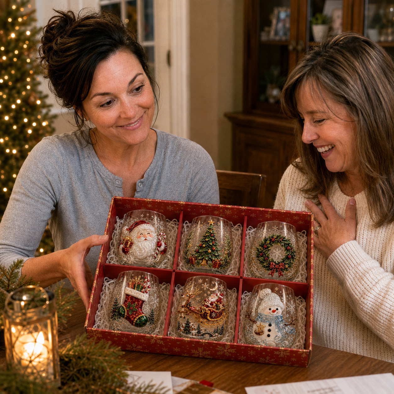 💥Magical Christmas Glass Cup Gift Collection✨