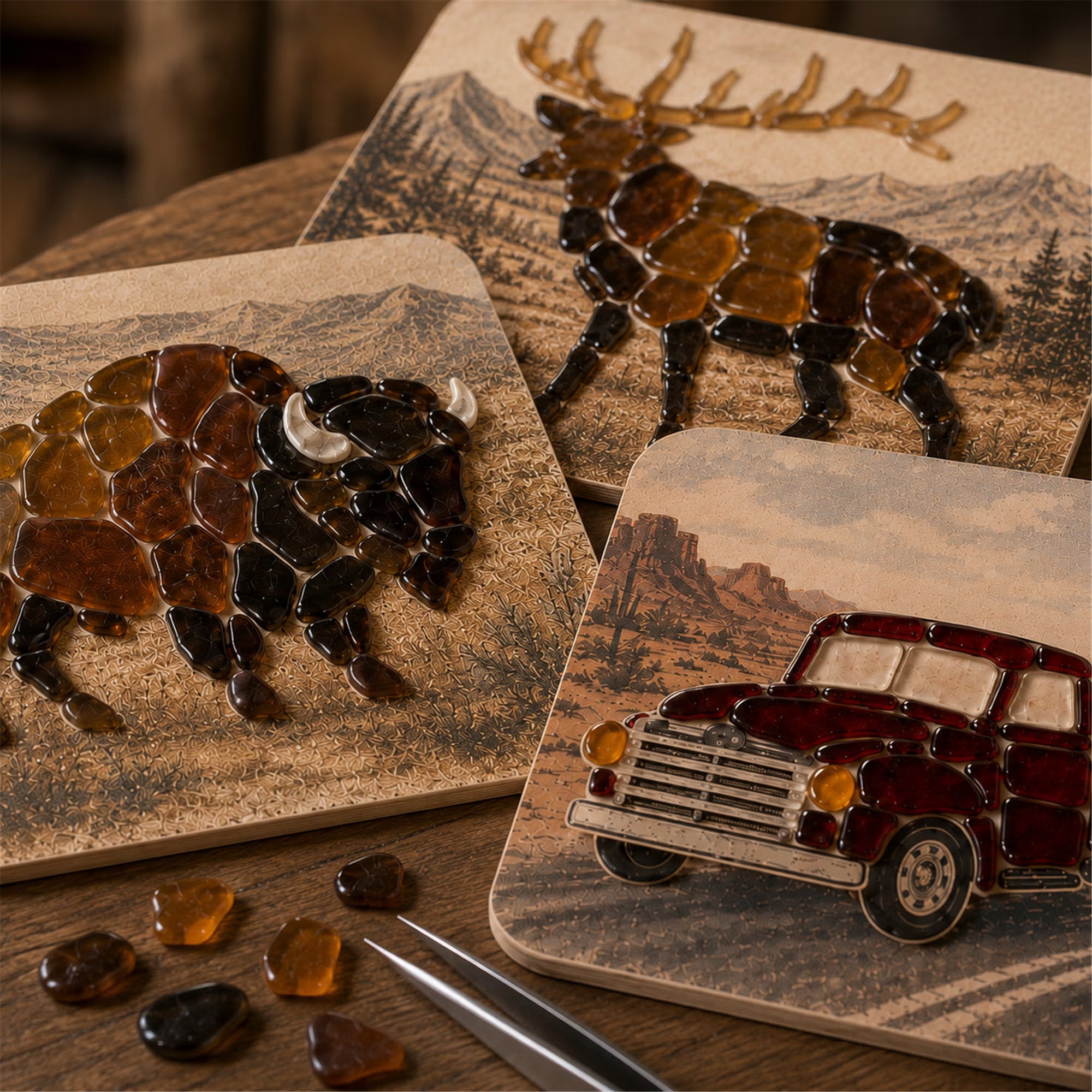 DIY Western Sea Glass Art Kit Collection