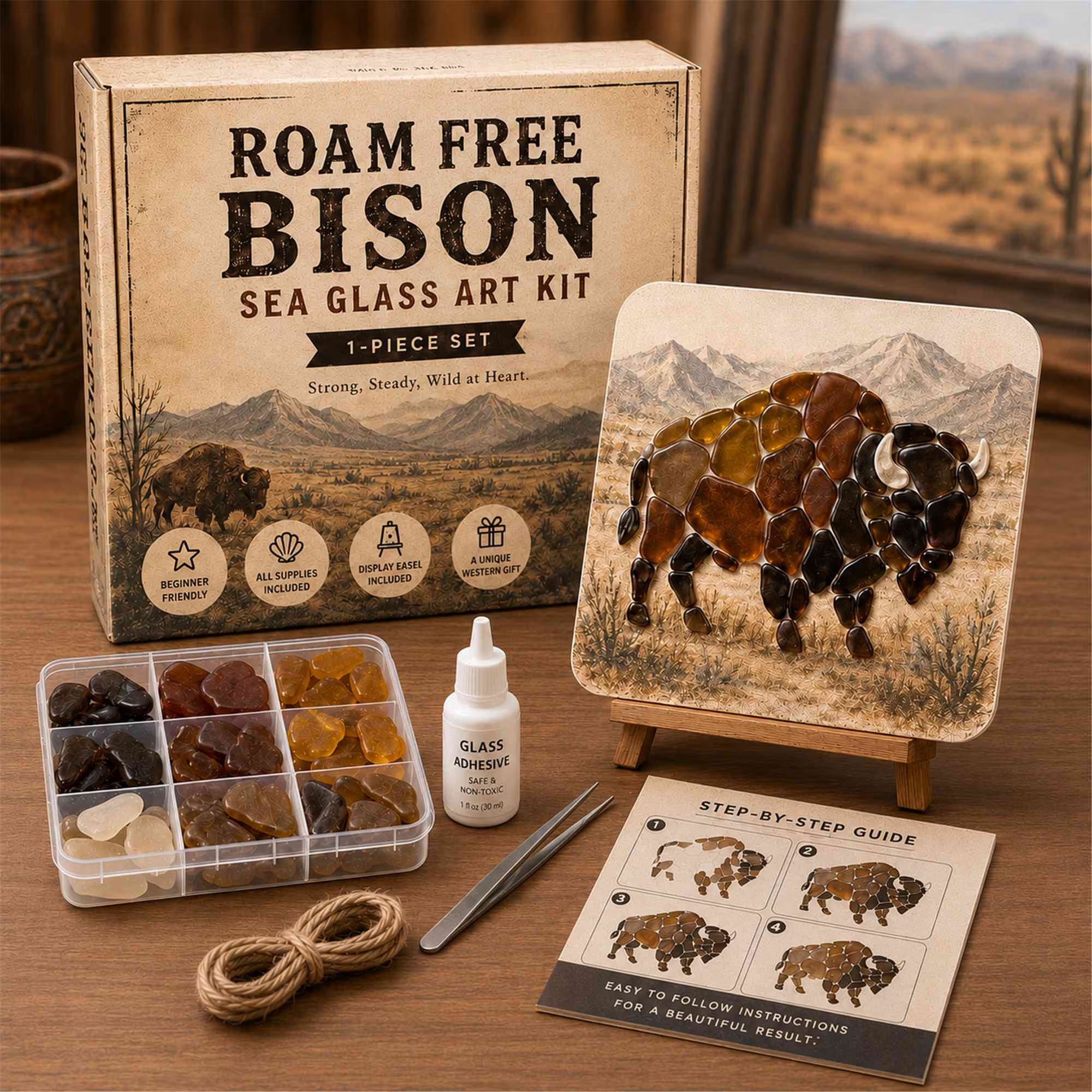 DIY Western Sea Glass Art Kit Collection