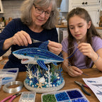 🌊 Ocean Sparkle Animal Craft Kit | Create a Dimensional Underwater Centerpiece with Colorful Beads, Pearls & Coastal Details 🐚✨