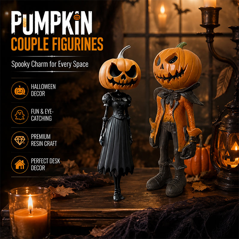 🎃 Halloween Pumpkin Head Figurine Decoration