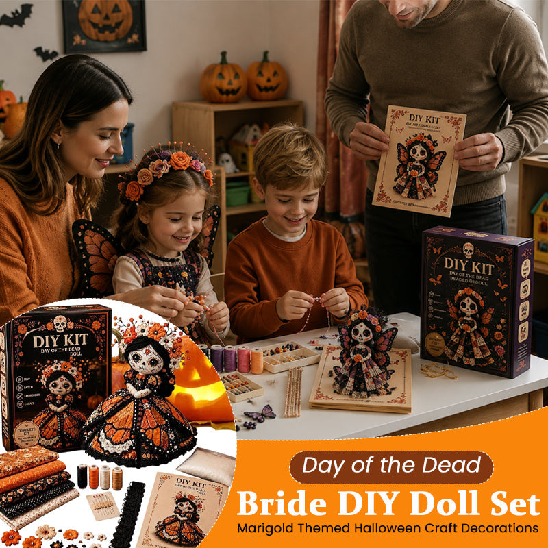 💀 Day of the Dead  Bride DIY Doll Kit