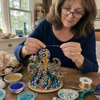 🌊 Ocean Sparkle Animal Craft Kit | Create a Dimensional Underwater Centerpiece with Colorful Beads, Pearls & Coastal Details 🐚✨