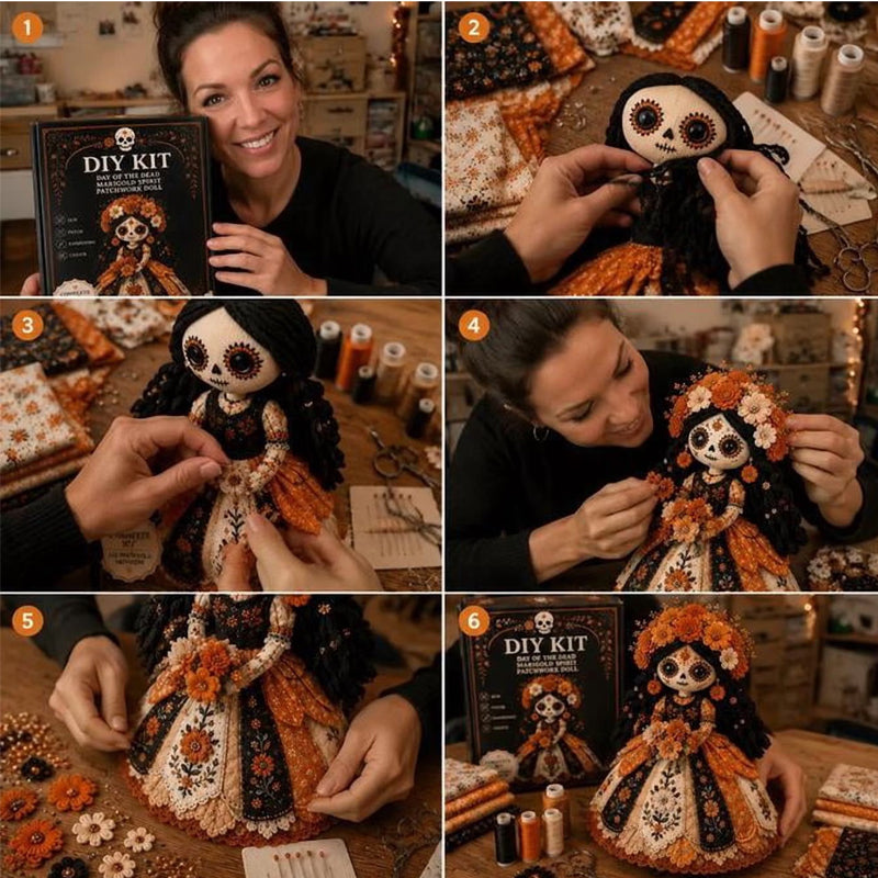 💀 Day of the Dead  Bride DIY Doll Kit
