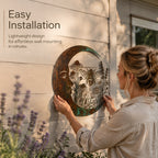 🌙 Enchanted Moon Garden Wall Art – Vintage Nature Inspired Metal Wall Decor