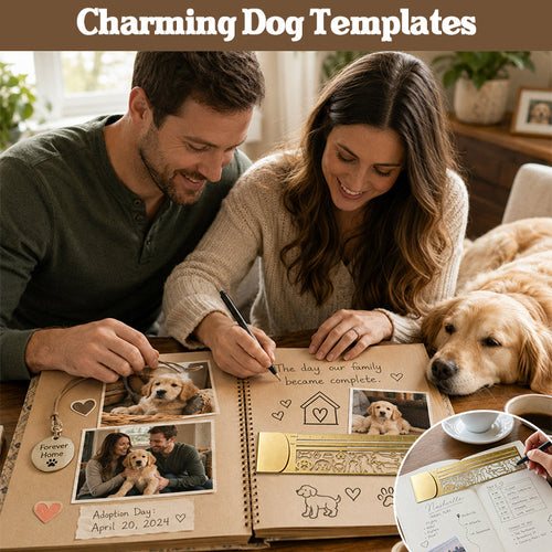 DOG TEMPLATE JOURNAL MULTIFUNCTIONAL RULER🐾