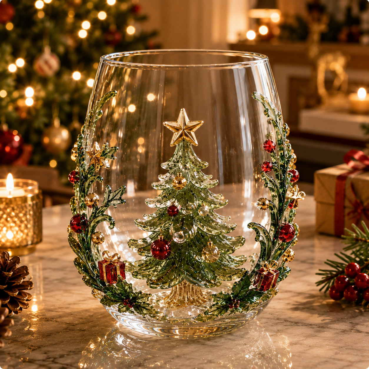 💥Magical Christmas Glass Cup Gift Collection✨