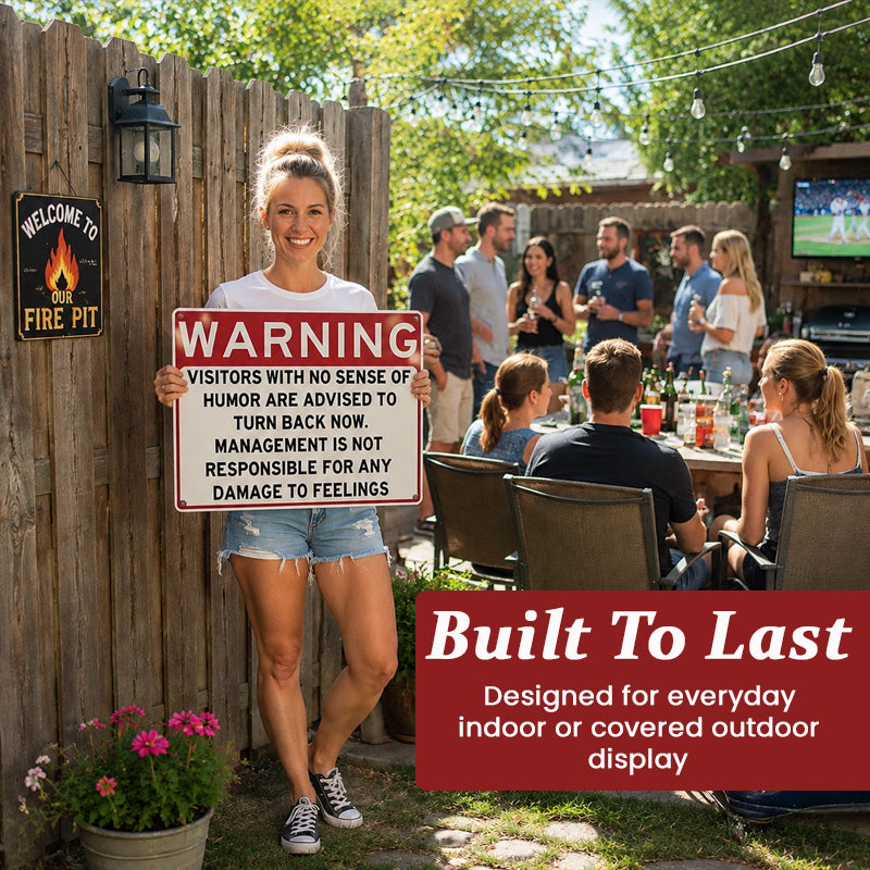 😂 Humor Warning Door Decoration