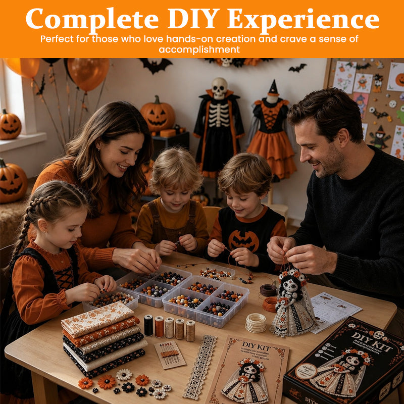 💀 Day of the Dead  Bride DIY Doll Kit