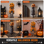 🎃 Halloween Pumpkin Head Figurine Decoration