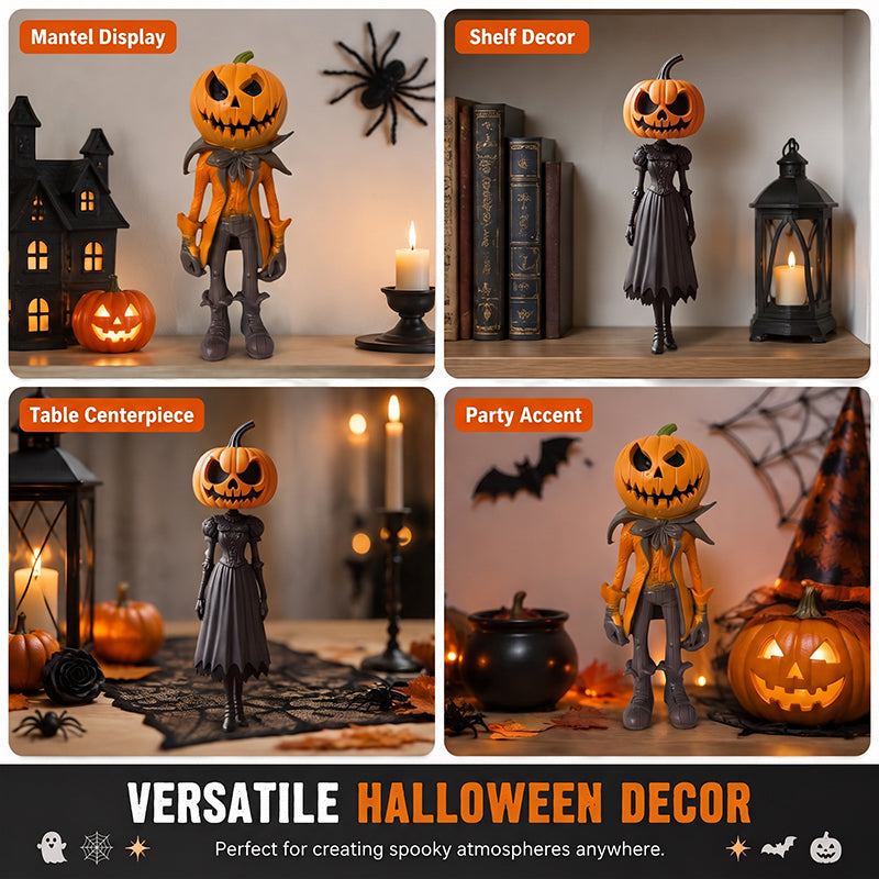 🎃 Halloween Pumpkin Head Figurine Decoration