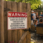 😂 Humor Warning Door Decoration