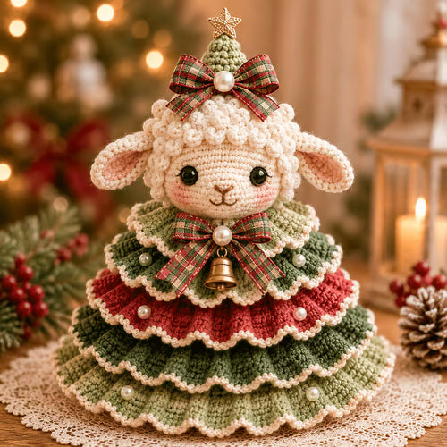 🔥Last Day 50% OFF - 🎄Crochet Animal Christmas Tree DIY Kit