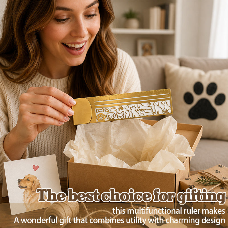 DOG TEMPLATE JOURNAL MULTIFUNCTIONAL RULER🐾