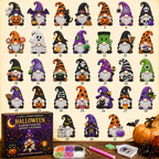 🔥LAST DAY 50% OFF - 🎃✨ 31 Days of Gnome Surprises Halloween Diamond Painting Advent Calendar