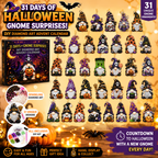 🔥LAST DAY 50% OFF - 🎃✨ 31 Days of Gnome Surprises Halloween Diamond Painting Advent Calendar