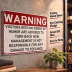 😂 Humor Warning Door Decoration