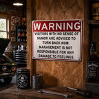 😂 Humor Warning Door Decoration