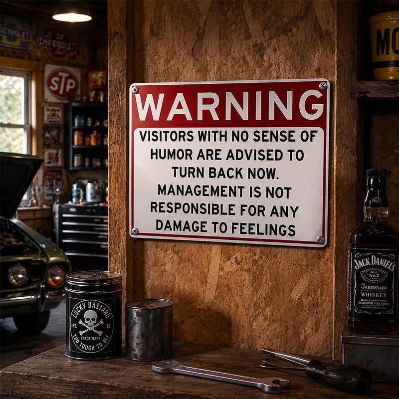 😂 Humor Warning Door Decoration