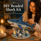 🌊 Ocean Sparkle Animal Craft Kit | Create a Dimensional Underwater Centerpiece with Colorful Beads, Pearls & Coastal Details 🐚✨