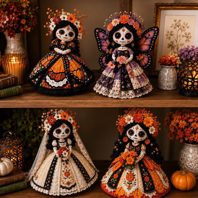 💀 Day of the Dead  Bride DIY Doll Kit