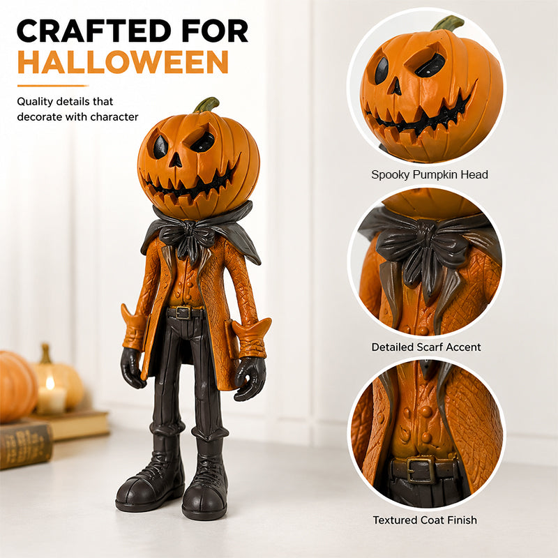 🎃 Halloween Pumpkin Head Figurine Decoration