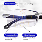 🔥Stylish reading glasses with autofocus｜Blue light filter · All-day comfort and crystal-clear visio