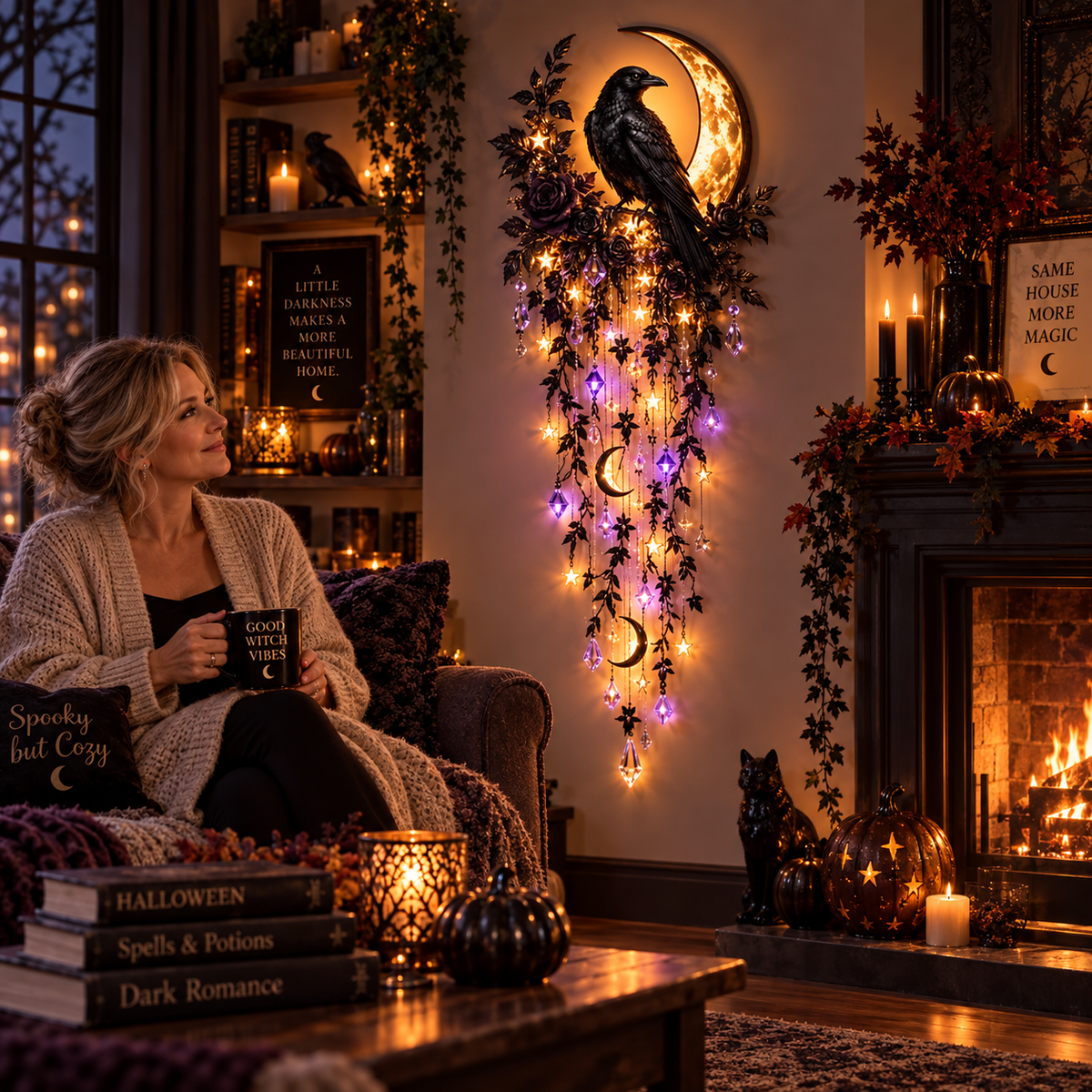 ✨ Halloween Magic Cascade Wall Light — A Little Spooky Magic Right on Your Wall