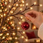 Enchanted Willow Vine Christmas Lights – 8 Lighting Modes & Warm White Glow