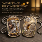 ✝️ “Greater Love” 3D Jesus Dog Tag Necklace – A Meaningful Symbol Of Faith & Love❤️