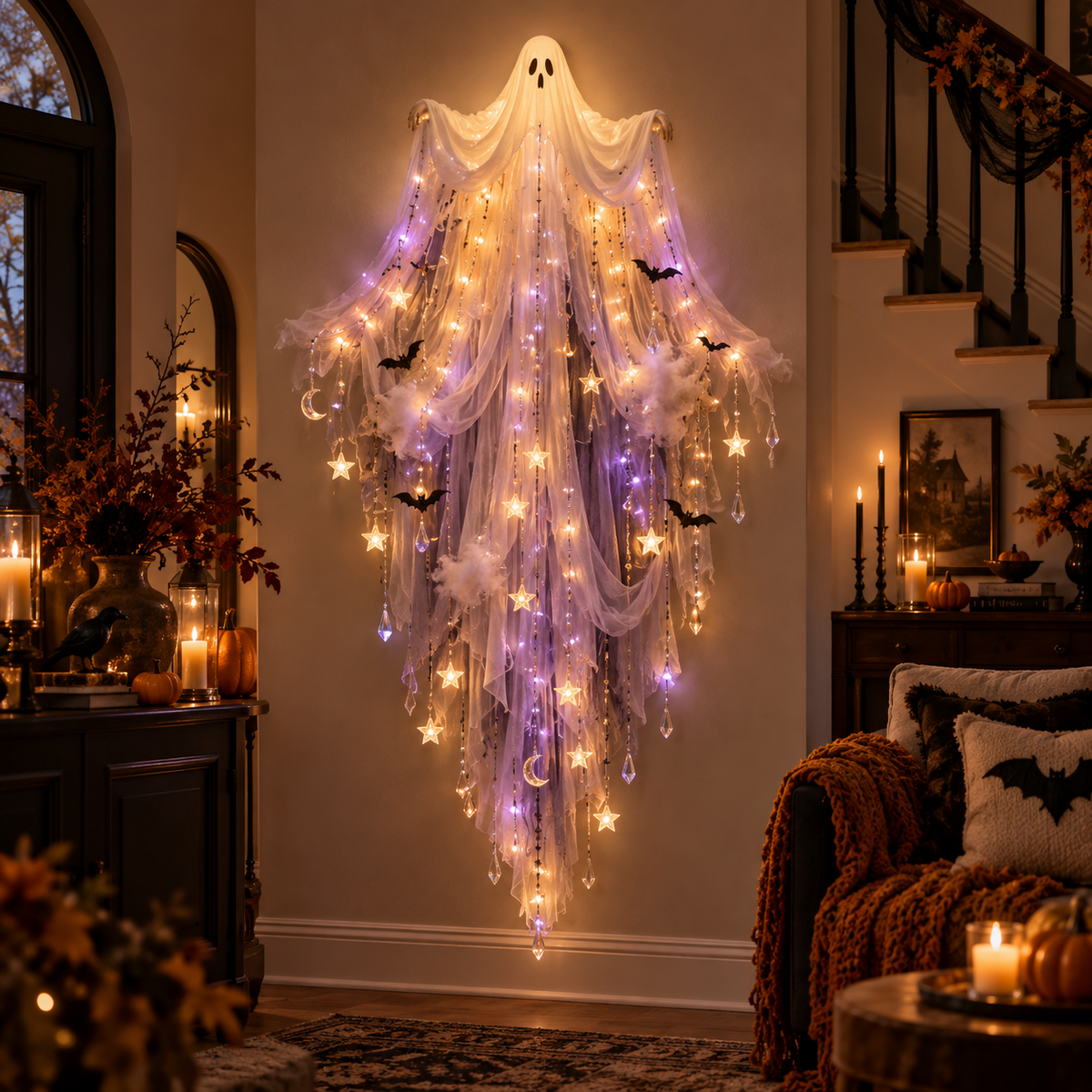 ✨ Halloween Magic Cascade Wall Light — A Little Spooky Magic Right on Your Wall