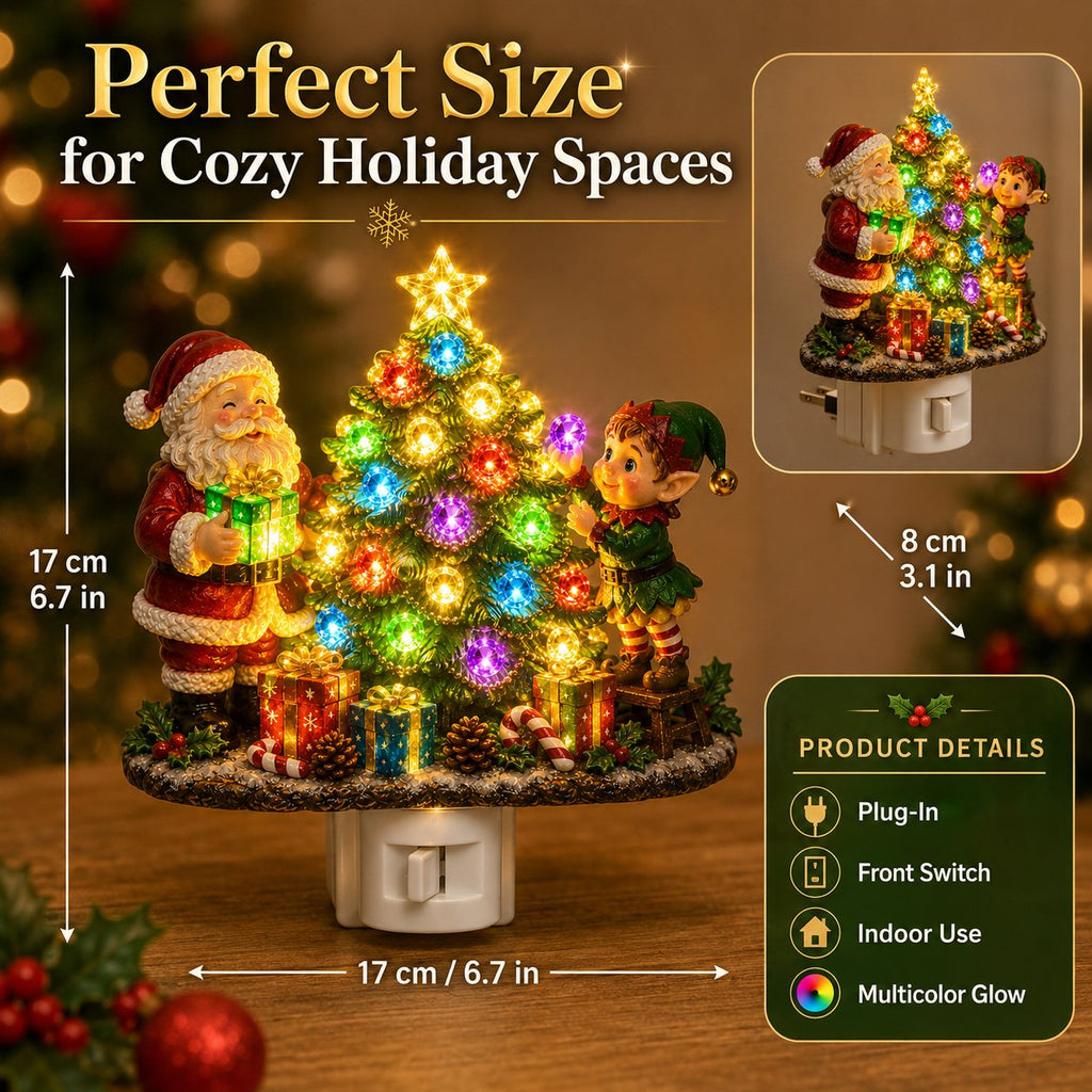 🎄 Jeweled Christmas Tree Plug-In Night Light