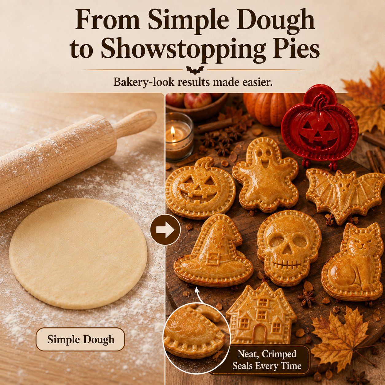🎃 Halloween Mini Pie Mold 🥧