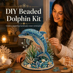 🌊 Ocean Sparkle Animal Craft Kit | Create a Dimensional Underwater Centerpiece with Colorful Beads, Pearls & Coastal Details 🐚✨