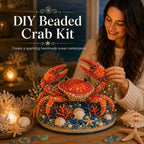 🌊 Ocean Sparkle Animal Craft Kit | Create a Dimensional Underwater Centerpiece with Colorful Beads, Pearls & Coastal Details 🐚✨