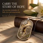 ✝️ “Greater Love” 3D Jesus Dog Tag Necklace – A Meaningful Symbol Of Faith & Love❤️