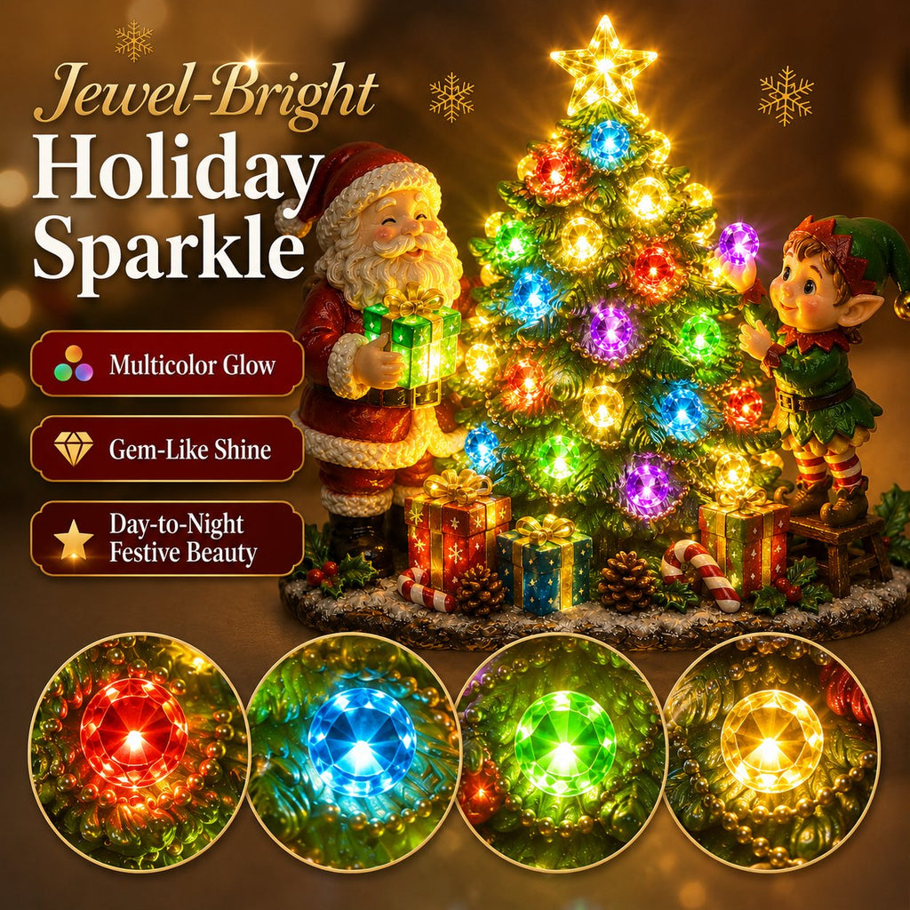🎄 Jeweled Christmas Tree Plug-In Night Light