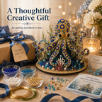 🌊 Ocean Sparkle Animal Craft Kit | Create a Dimensional Underwater Centerpiece with Colorful Beads, Pearls & Coastal Details 🐚✨